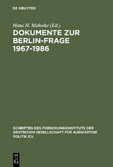 Dokumente zur Berlin-Frage 1967–1986 - 