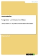 Corporate Governance in China - Romina Bullan