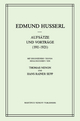 Aufsätze und Vorträge (1911?1921): Edmund Husserl - Gesammelte Werke) (German Edition) (Husserliana: Edmund Husserl ? Gesammelte Werke, Band 25)