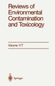 Reviews of Environmental Contamination and Toxicology - George Ware
