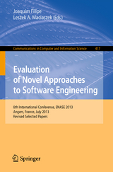Evaluation of Novel Approaches to Software Engineering - 