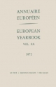European Yearbook / Annuaire Europeen, Volume 20 (1972) - Council of Europe/Conseil de l'Europe