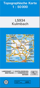 TK50 L5934 Kulmbach: Topographische Karte 1:50000 (TK50 Topographische Karte 1:50000 Bayern)