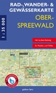 Oberspreewald 1 : 35 000 Rad-, Wander- und Gewässerkarte: mit Gurken-Radweg,mit Knotenpunktwegweisung, für Pedelec und E-Bike