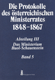 Die Protokolle des österreichischen Ministerrates  1848-1867: Abteilung III: Das Ministerium Buol - Schauenstein  Band 5 (26. April 1856 - 5. Feb. 1857)