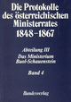 Die Protokolle Des Osterreichischen Ministerrates 1848-1867 Abteilung III: Das Ministerium Buol-Schauenstein Band 4: 23. Dezember 1854 - 12. April 1856