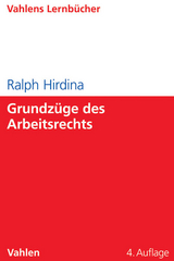 Grundzüge des Arbeitsrechts - Hirdina, Ralph