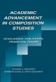 Academic Advancement in Composition Studies - Richard C. Gebhardt; Barbara Genelle Smith Gebhardt