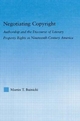 Negotiating Copyright - Martin T. Buinicki