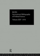 IBSS: Political Science: 1976 Volume 25: XXV (International Bibliography of the Social Sciences C)