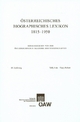 Osterreichisches Biographisches Lexikon 1815-1950 65. Lieferung: Telfy Ivan - Toply Robert Wissenschaften Osterreichische Akademie d Editor