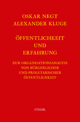 Werkausgabe Bd. 4 / Öffentlichkeit und Erfahrung - Oskar Negt, Alexander Kluge