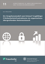 Ein Vorgehensmodell zum Entwurf tragfähiger IT-Sicherheitsinfrastrukturen im organisationsübergreifenden Datenaustausch - Jan Zibuschka