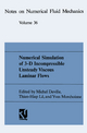 Numerical Simulation of 3-D Incompressible Unsteady Viscous Laminar Flows