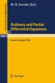 Ordinary and Partial Differential Equations - W N Everitt