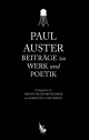 Paul Auster: Beiträge zu Werk und Poetik