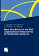 More than Bricks in the Wall: Organizational Perspectives for Sustainable Success: A tribute to Professor Dr. Gilbert Probst
