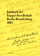 Jahrbuch der Fouqué-Gesellschaft Berlin-Brandenburg 2004