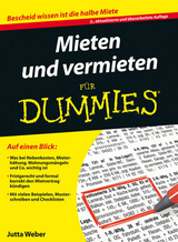 Mieten und Vermieten für Dummies - Weber, Jutta