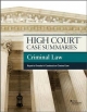 High Court Case Summaries on Criminal Law, Keyed to Dressle - Academic West