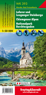 WK 393 Loferer und Leoganger Steinberge - Chiemgauer Alpen - Nationalpark Berchtesgaden, Wanderkarte 1:50.000 - 
