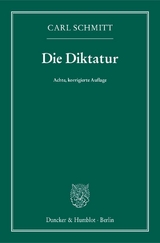 Die Diktatur. - Carl Schmitt