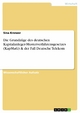 Die Grundzüge des deutschen Kapitalanleger-Musterverfahrensgesetzes (KapMuG) & der Fall Deutsche Telekom - Sina Krenzer