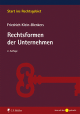 Rechtsformen der Unternehmen - Klein-Blenkers, Friedrich