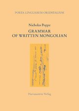 Grammar of Written Mongolian - Nicholas Poppe