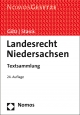 Landesrecht Niedersachsen: Textsammlung, Rechtsstand: 1. August 2015