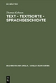 Text – Textsorte – Sprachgeschich - Thomas Kohnen