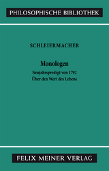 Monologen - Friedrich Daniel Ernst Schleiermacher