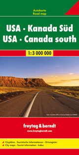 USA - Kanada Süd, Autokarte 1:3.000.000 -  Freytag-Berndt und Artaria KG