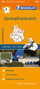 Michelin Karte Zentralfrankreich - 