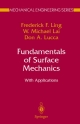 Fundamentals of Surface Mechanics