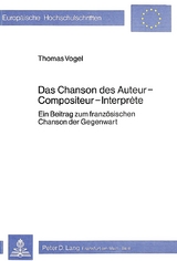 Das Chancon des Auteur-Compositeur-Interprète - Thomas Vogel