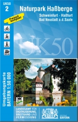 UK50-2 Naturpark Haßberge - Landesamt für Digitalisierung, Breitband und Vermessung, Bayern; Landesamt für Digitalisierung, Breitband und Vermessung, Bayern