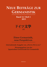 Neue Beiträge zur Germanistik, Band 14 / Heft 1 / 2015