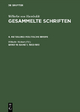 Wilhelm von Humboldt: Gesammelte Schriften. Politische Briefe / Band 1. 1802–181 - Wilhelm Richter