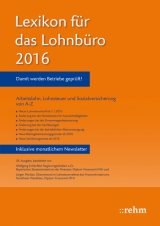 Lexikon für das Lohnbüro 2016 - Schönfeld, Wolfgang; Plenker, Jürgen