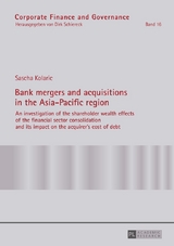 Bank mergers and acquisitions in the Asia-Pacific region - Sascha Kolaric