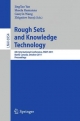 Rough Set and Knowledge Technology - Sheela Ramanna;  Zbigniew Suraj;  Guoyin Wang;  JingTao Yao
