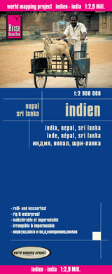 Reise Know-How Landkarte Indien (1:2.900.000) mit Nepal und Sri Lanka - Reise Know-How Verlag Reise Know-How Verlag Peter Rump