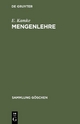 Mengenlehre (Sammlung Göschen, 999/999a, Band 999)