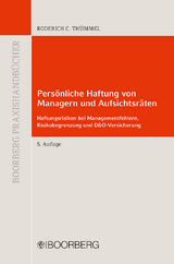 Persönliche Haftung von Managern und Aufsichtsräten - Thümmel, Roderich C.