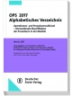 OPS 2017 Alphabetisches Verzeichnis: Operationen und Prozedurenschlüssel - Internationale Klassifikation der Prozeduren in der Medizin