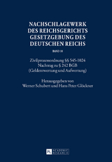 Nachschlagewerk des Reichsgerichts – Gesetzgebung des Deutschen Reichs - 