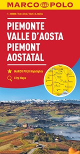 MARCO POLO Regionalkarte Italien 01 Piemont, Aostatal 1:200.000 - 