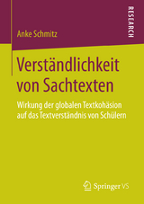 Verständlichkeit von Sachtexten - Anke Schmitz