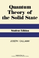 Quantum Theory of the Solid State (Student Edition)